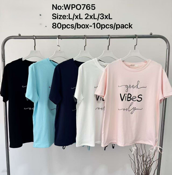 Bluzki damskie Roz L-3XL, Mix Kolor Paczka 10 szt
